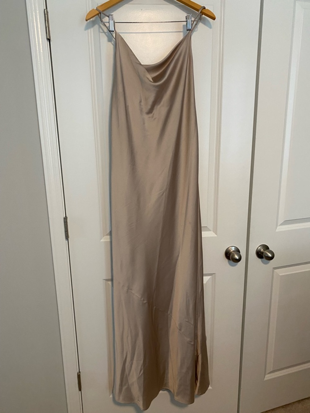 Show Me Your Mumu - Tuscany Slip Dress in Champagne Luxe Satin